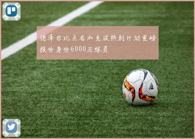 德泽尔比点名加克波热刺计划重磅报价身价6000万球员